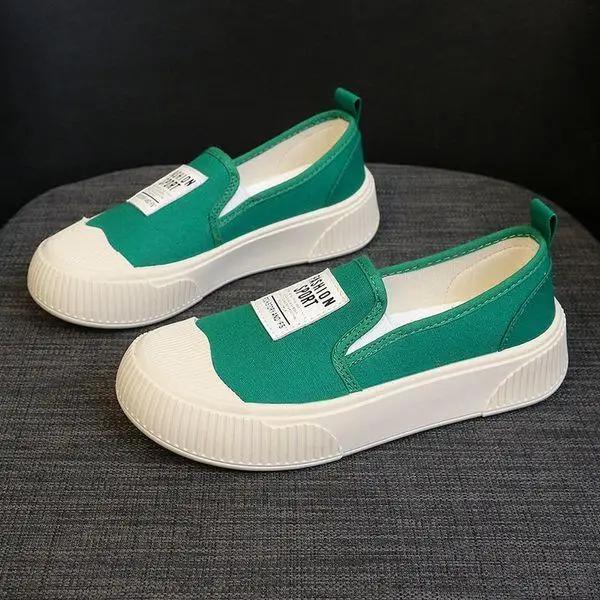 Women's Shoes Platform Slip-on Round Toe Female Footwear Shallow Mouth Casual Sneaker Clogs New Small Slip On Summer Dress