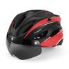 New Breathable Integrated Magnetic Goggles Bicycle Helmet with Tail Lights Adult Men's and Women's Cycling Helmet