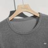 Women's Ice Silk Color Block Short Sleeve Knit T-shirt
