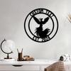 Personalized Metal Phoenix Wall Art Custom Family Name Sign Home Decor