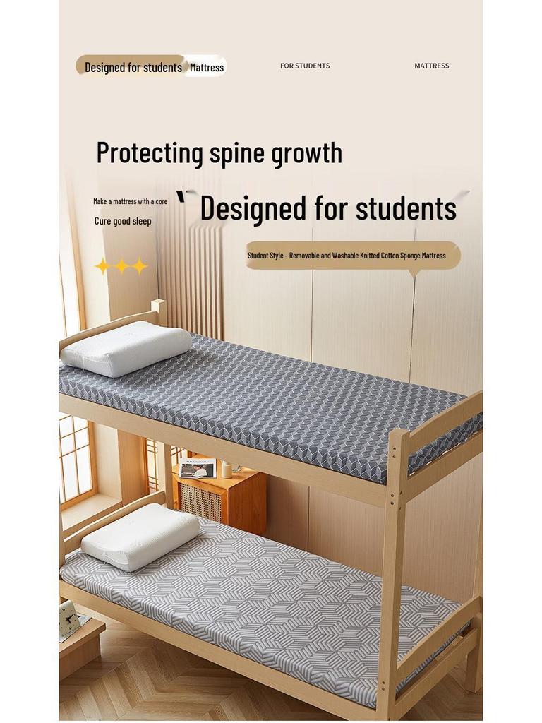 Washable Tatami Mattress Pad - Soft, Non-Collapsing Cover for Dorms and Rentals