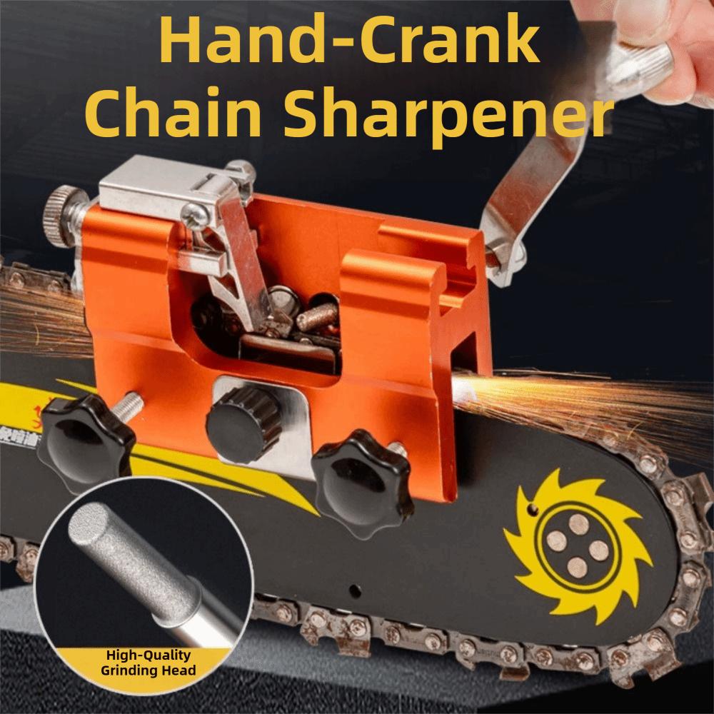 Hand Crank Chainsaw Sharpener Jig Portable Chain Saw Sharpener Tool Maintenance Equipment
