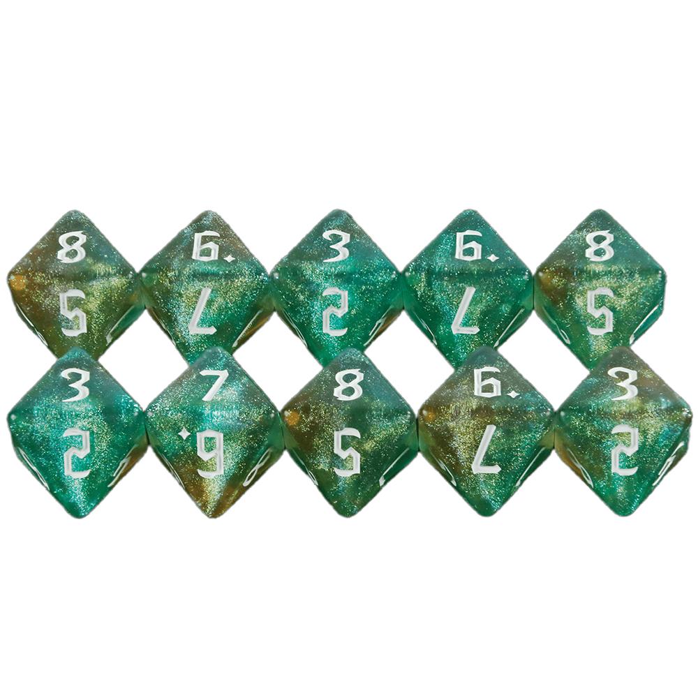 Mixed Colored Dice Polyhedral Dice D8 Dice for DND Boardgame, Educational Accessories Gaming