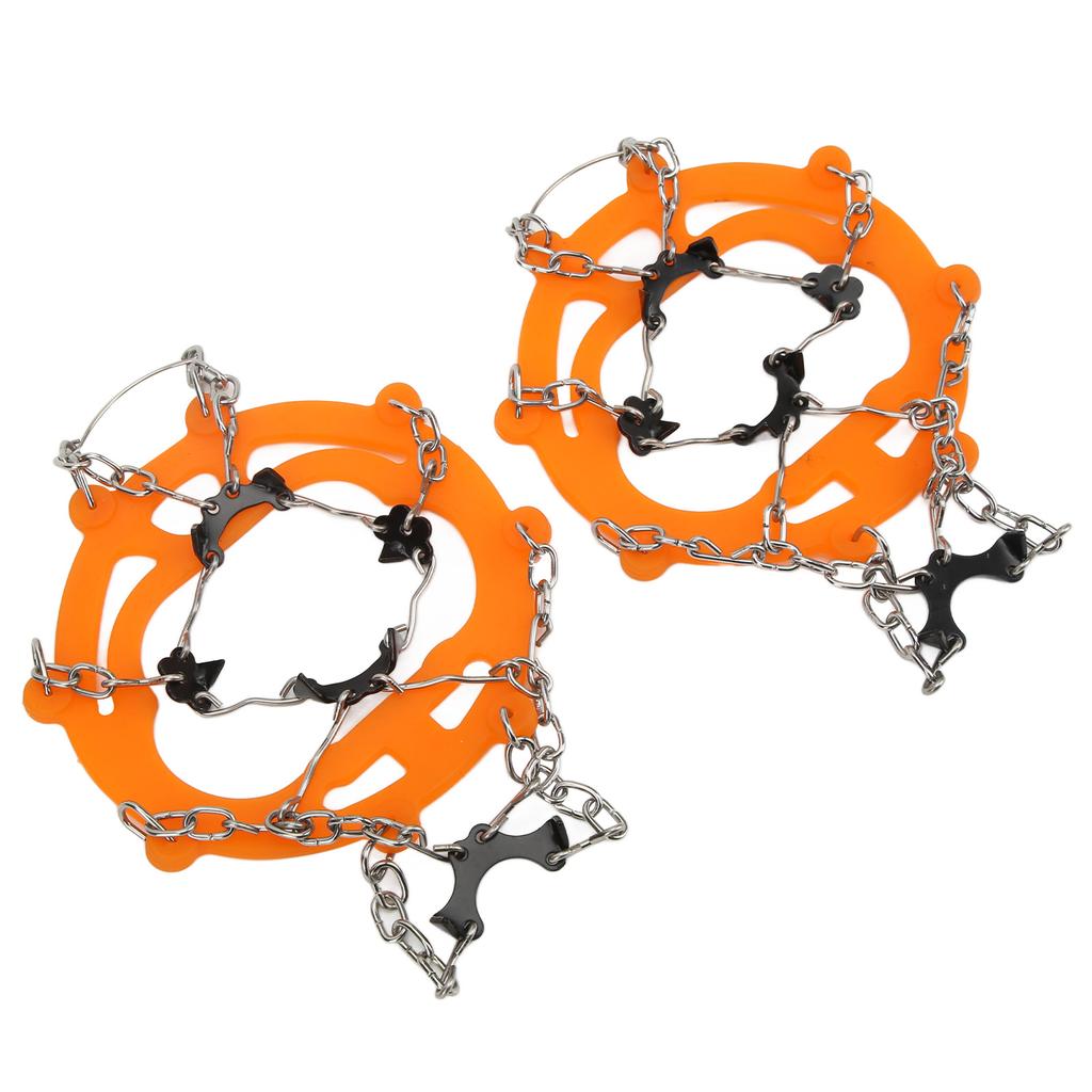 2 szt. Raki lodowe antypoślizgowe nakładki na buty raki śnieżne z 8 kolcami do wędrówek pieszych