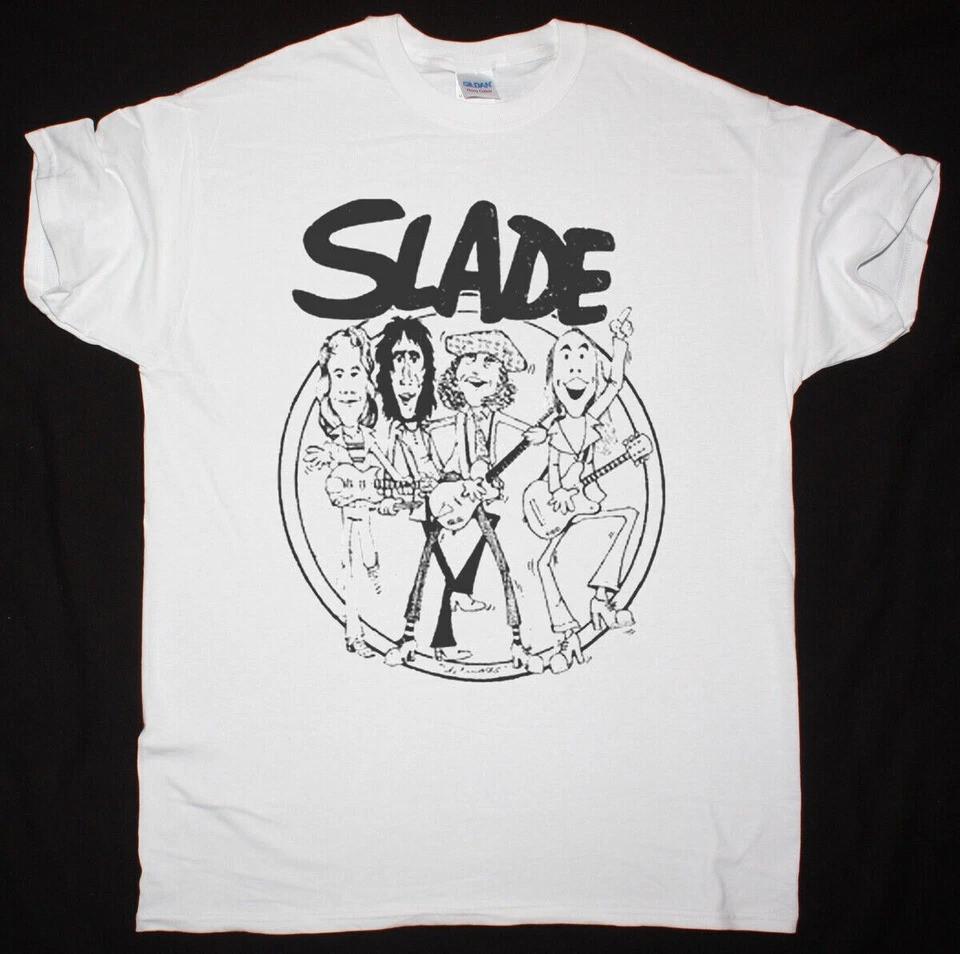 SLADE BAND Cotton White All Size Unisex Shirt Unisex T-Shirt L