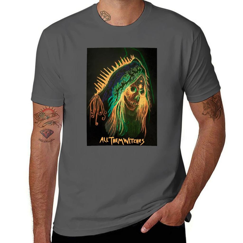 All Them Witches Psychedelic Atw Design TShirt AntiPerspiration Workout Top TShirt