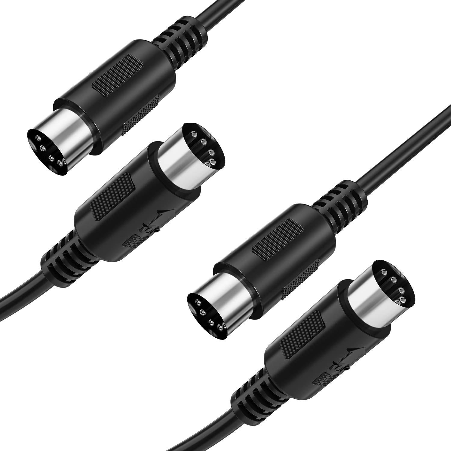 

MIDI-кабель 5-контактный DIN 2 шт. MIDI-шнур wuernine Для подключения электронных музыкальных инструментов длиной 0,3 м, оборудования, интерфейсов и т. д.