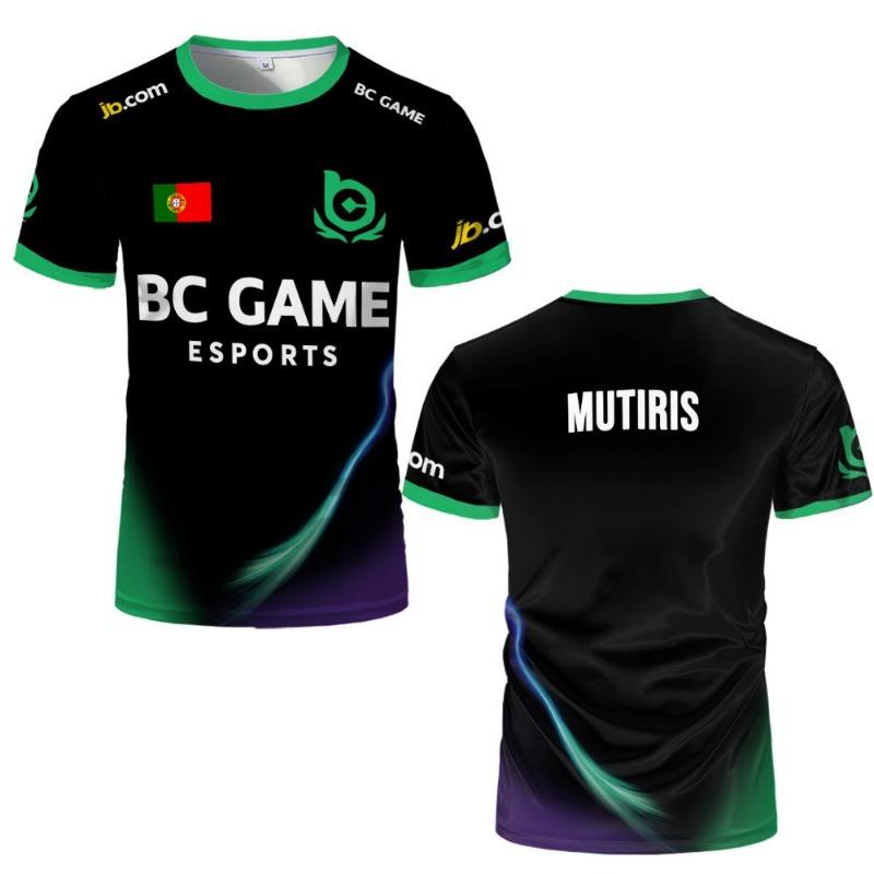 Neues CS2 BC.Game E-Sport Trikot S1mple Profi-Liga Spieler Trainingsuniform Unisex Personalisierbare ID Atmungsaktiv E-Sport Fan T-Shirt