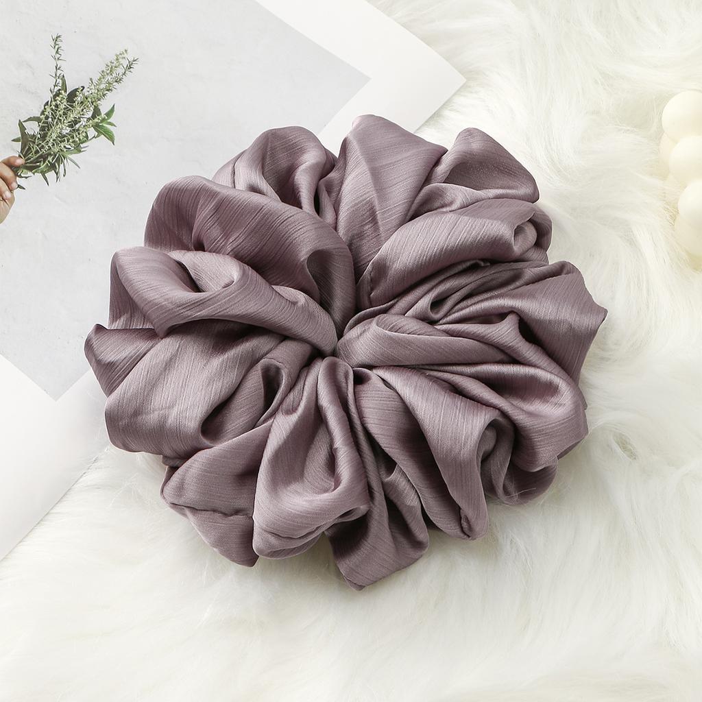 Fashion Muslim Printed Scrunchy Large Premium Oversize Hair Band Malaysia Chiffon Big Size Muslim Hijab Scrunchies