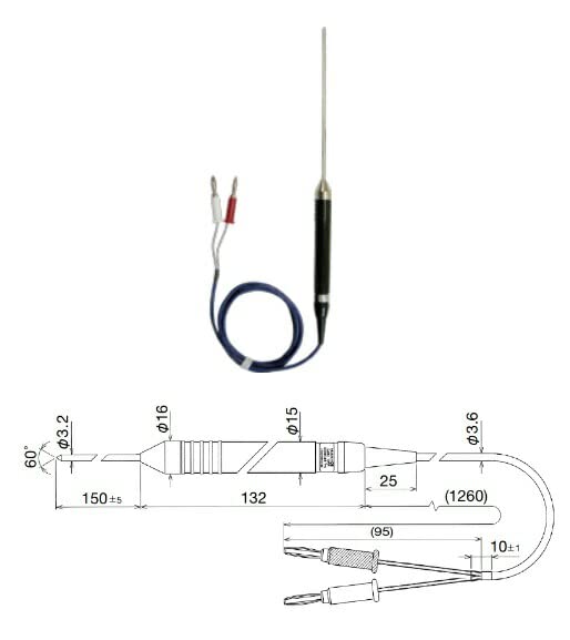 

Датчик температуры KYORITSU типа K MODEL8407 (жидкий, полутвердый)