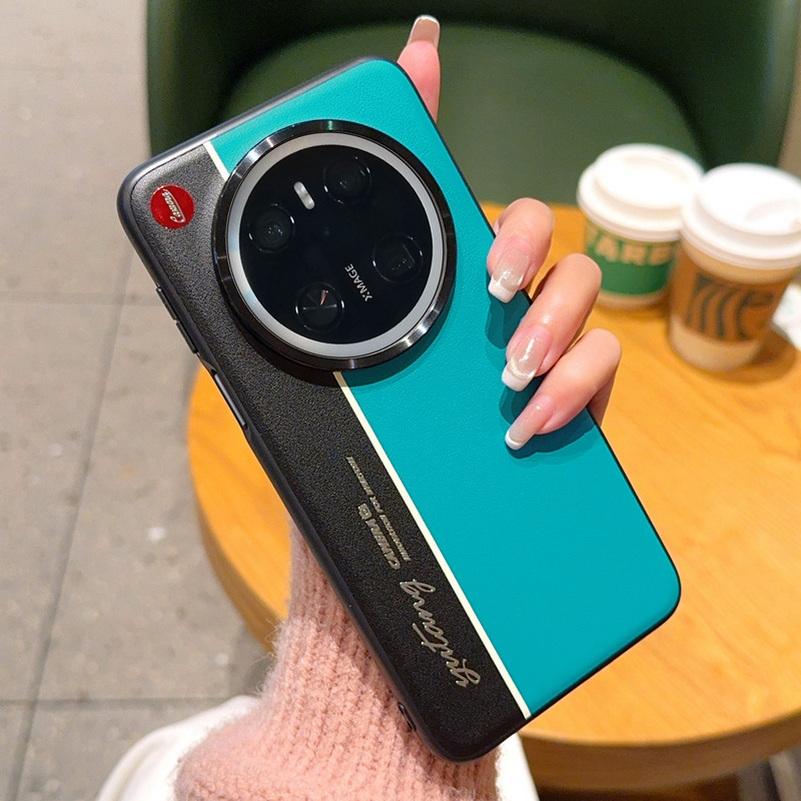 Night Lightning Fluorescent Line Two-pigment Leather Case For Huawei Mate 70 Pro + Mate70 Pro Mate 60 Pro Lens Protect Cover