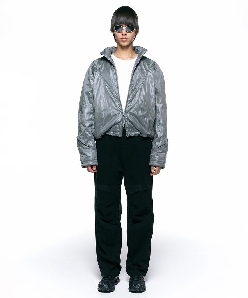 Insilence Glitter Volume Blouson Grey