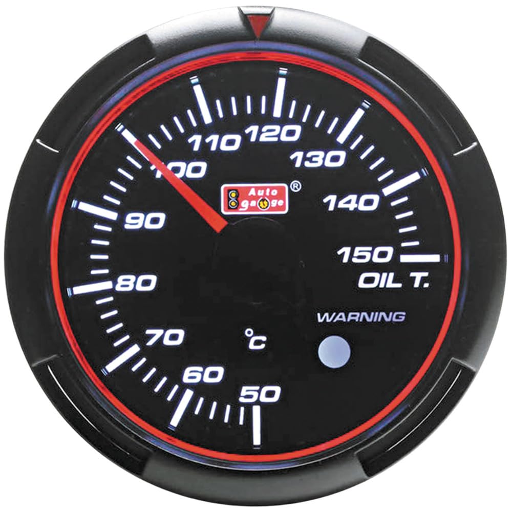 AUTOGAUGE 458 RSM2 Series 60mm White x Blue Temperature / (Oil Gauge)