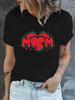 Womens TShirt Strawberry Graphic Mom Love Casual Plus Size Breathable Summer Tee FeUnisex Tops Mothers Day