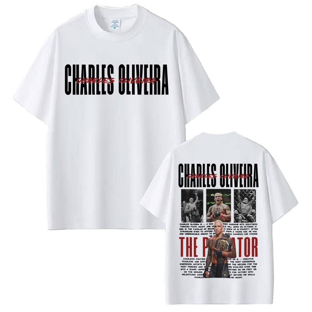 Limitiertes Do Bronx Charles Oliveira Retro Grafik T-Shirt Unisex Kleidung 100% Baumwolle Übergroße T-Shirts Modetrend Cooles T-Shirt