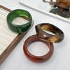 Ingemark 3 Styles Vintage Irregular Glossy Resin Acrylic Bracelets for Women New Trend Boho Wide Bangles Y2K Jewelry Accessories