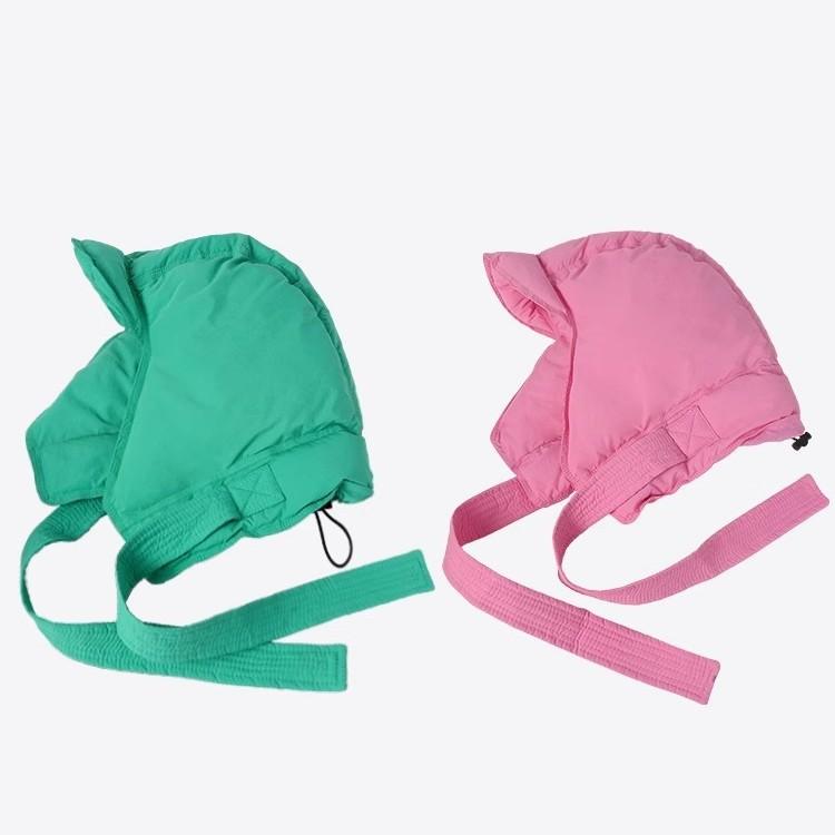 Cappello Invernale Caldo in Piumino per Donna Sciarpa Integrata Antivento Ispessito Protezione Orecchie Cinghie Ciclismo Sci Cappello Lei Feng Versione Coreana