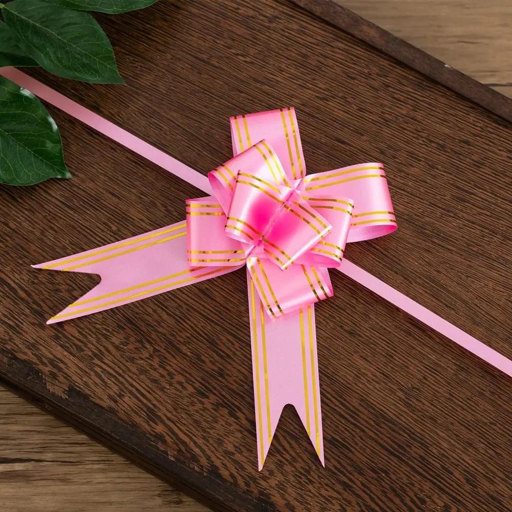 10Pcs Bowknots Ribbons For Gift Wrappers Wedding Birthday Party Pull Bow Knot Ribbon Christmas Gift Wrapping Ribbons Decoration