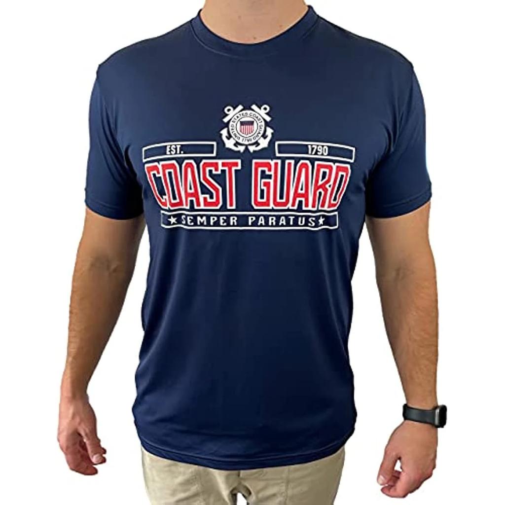 US Coast Guard T-Shirt Kurzarm Lässig 100% Baumwolle Rundhalsausschnitt Sommer Herren T-Shirt Größe S3XL