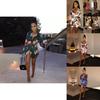 Elegant Women's Fashion Satin Floral Print Shirt Mini Dress Perfect For Casual Occasions