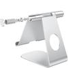 Adjustable Tablet Stand Folding Stand Desktop Aluminum Base Stand - Silver