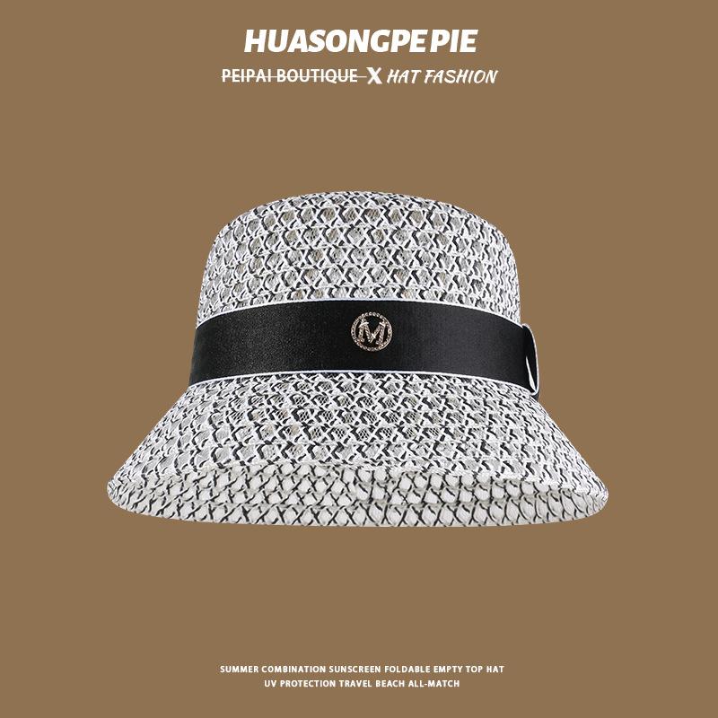 Summer Outdoor Empty Top Hat Solid Color Sun Hat Straw Beach Sun Hat Men