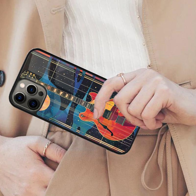 

Music Electric Guitar Magnetic Phone Case For APPLE iPhone 17 Air 16 14 13 12 Pro Max 15 Plus Wireless Charge With MagSafe Cover iPhone 13mini