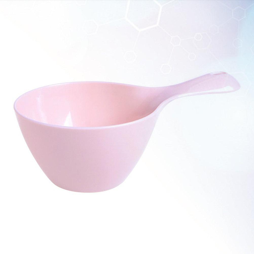 1Pcs Wide Handle Plastic Water Ladle Thickened Water Dipper Multipurpose for Home Kitchen Bathing Flower Watering Pink