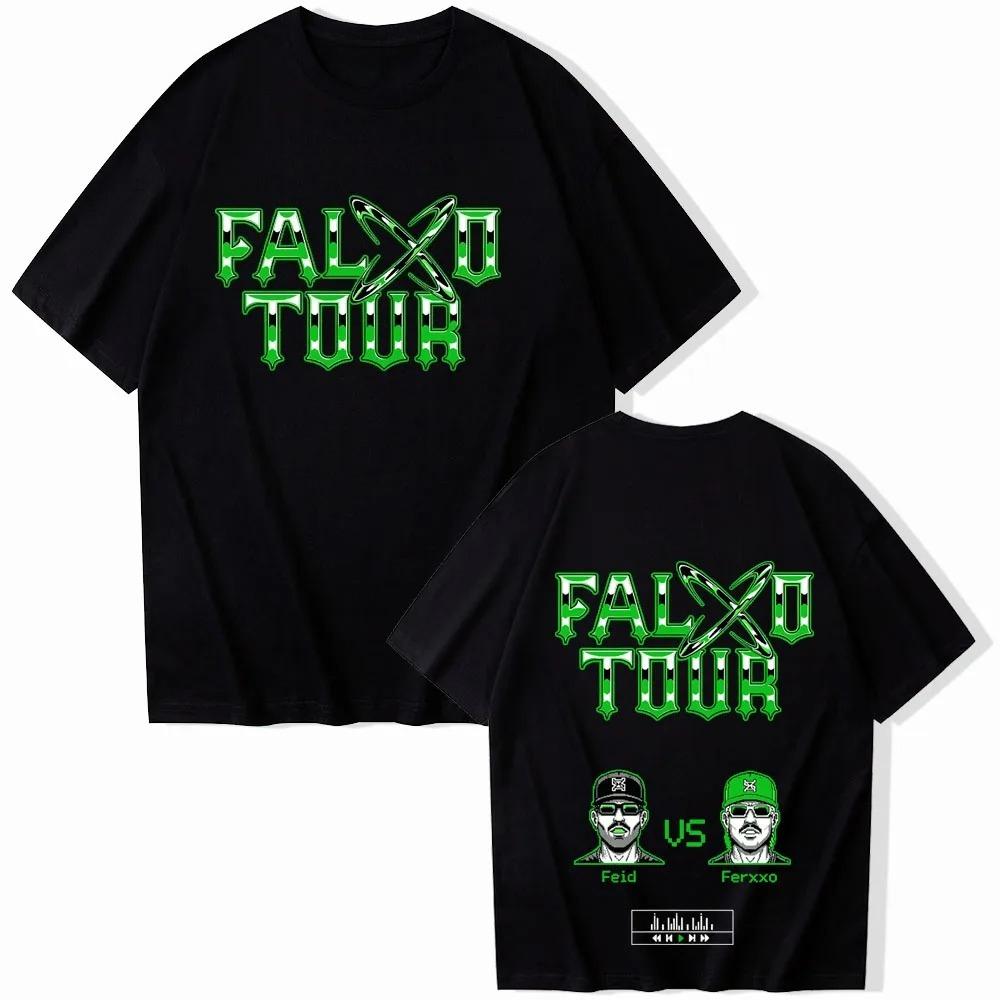 Summer Fashion Trendy Tee Vintage Top Feid Tour 2026 Ferxxo Tshirt Unisex Women Harajuku Short Sleeve Oneck Casual Shirt Y2K