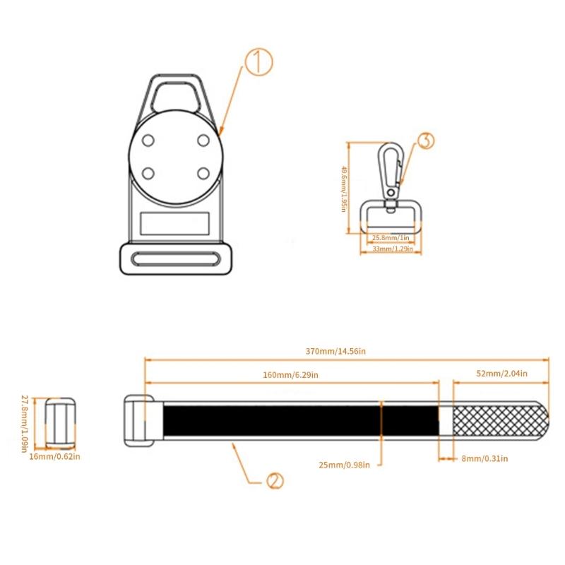 Magnetic Multimeter Hanging Strap Multimeter Carrying Strap Universal Meter Hanging Tool Set for Secure Tool Attachment