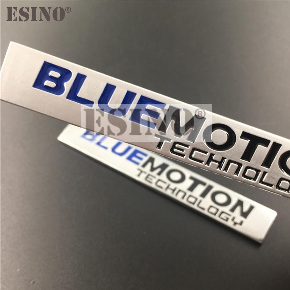 AABIN1 Car Styling 3D Metal Chrome Zinc Alloy Emblem Blue Motion Technology Car Body Badge Emblem For Volkswagen Golf Passat Tiguan