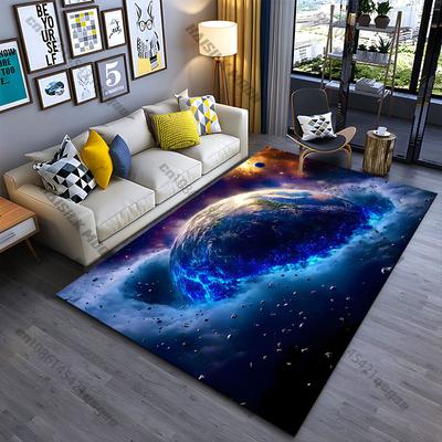 Earth Universe Cosmic Energy Explosion Carpet Yoga Living Room Room Decor Children's Crawling Mat Doormat Area Rug