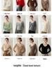 Women's 100% Pure Cashmere V-neck Seamless Ribbed Slim-fit Sweater