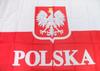 Flag of Poland White Red Emblem 115X70Cm