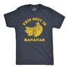 Mens This Is Bananas T Shirt Funny Crazy Nuts Song Lyrics Graphic Novelty