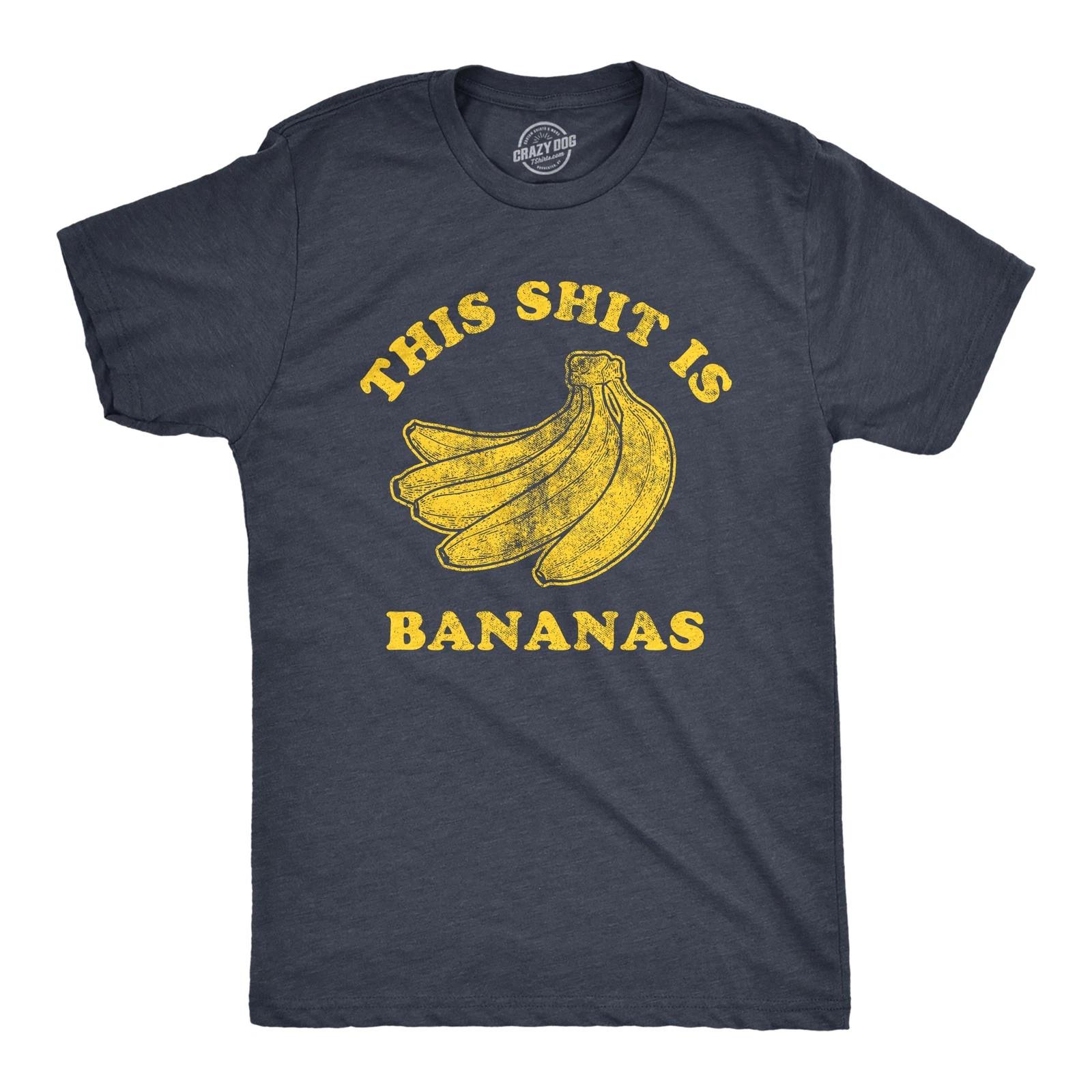 Mens This Is Bananas T Shirt Funny Crazy Nuts Song Lyrics Graphic Novelty XXL