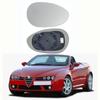 Compatible with 06-11 Alfa Romeo Brera Spider Heated Rearview Mirror Lens