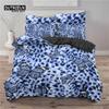 Soft Butterfly Bedding Set Microfiber Leopard Print Background Duvet Cover Set For Adult Bedroom Decor As Greetings and Presents