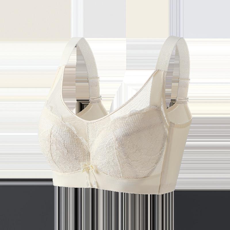 Large Size Gathering Bra for Women Ultra-thin Full Cup Bra Breast Collection Anti Sagging Bra