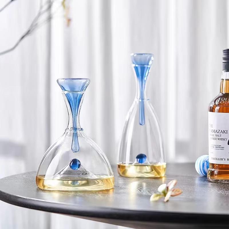 Moderner Minimalistischer Glas-Dekanter Hausbar Restaurant Party-Dekanter Brandy Whiskey Tequila Wein-Teiler Weinschrank Dekoration