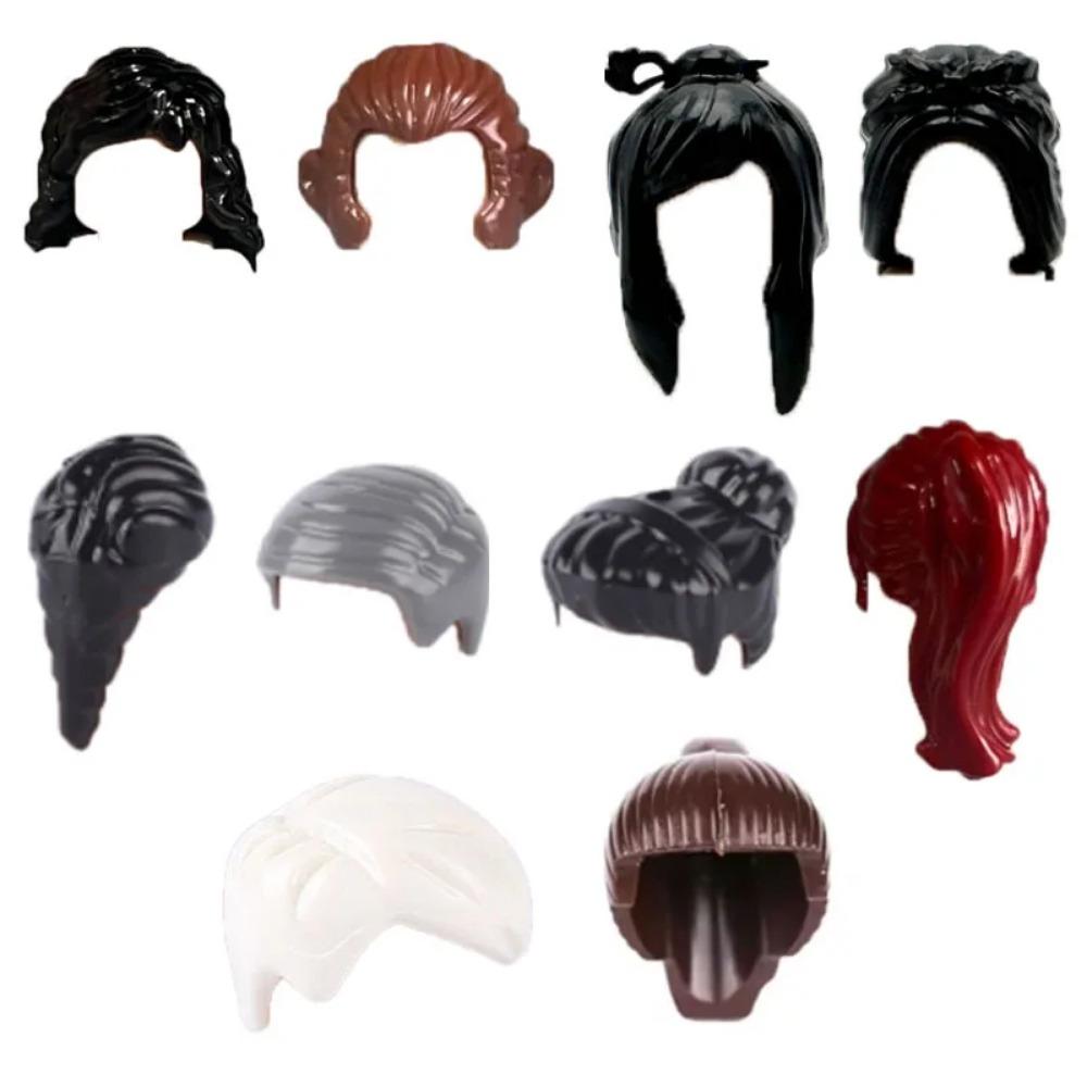 City Building Blocks Body Character Clothing Accessories Helmet Hat Colorful Hair Hairstyle Mini Brick Compatible Toy Gift X040