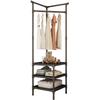 Multifunctional Carbon Steel Corner Coat Rack