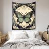 Elegant Green Butterfly  Flower Tapestry Ideal Artwork for Bedroom Decoration