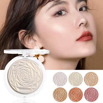 Smooth Natural Beautiful Facial Rose Highlighter Palette for Girl
