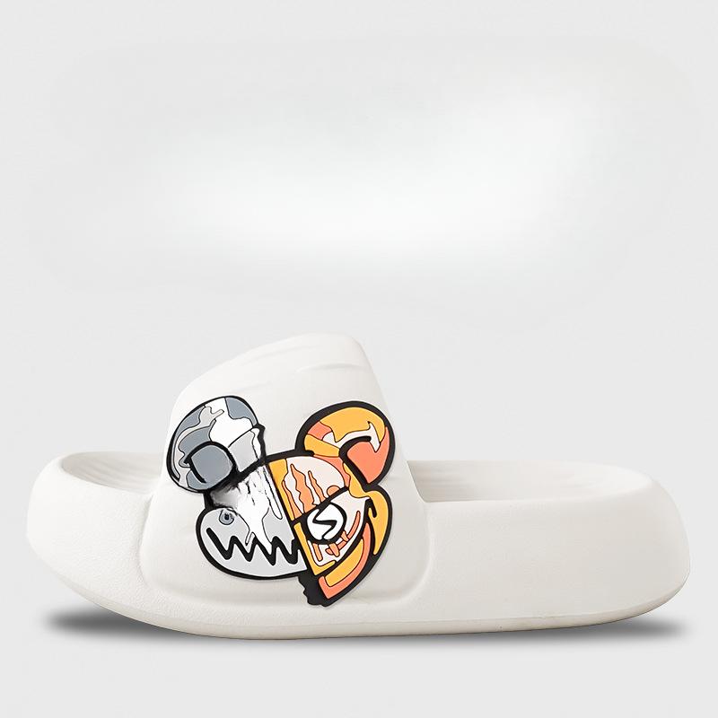 Модные летние тапочки унисекс из ЭВА для женщин с толстой подошвой — фото 14