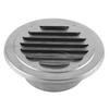 Round Air Vent Silver Exhaust Grill Cap Modern Ventilation Cover  Garage
