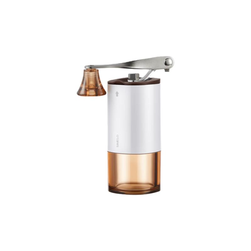 

SIMELO Coffee Grinder, Manual Coffee Bean Grinder, Portable Hand-Cranked Coffee Machine (White) білий