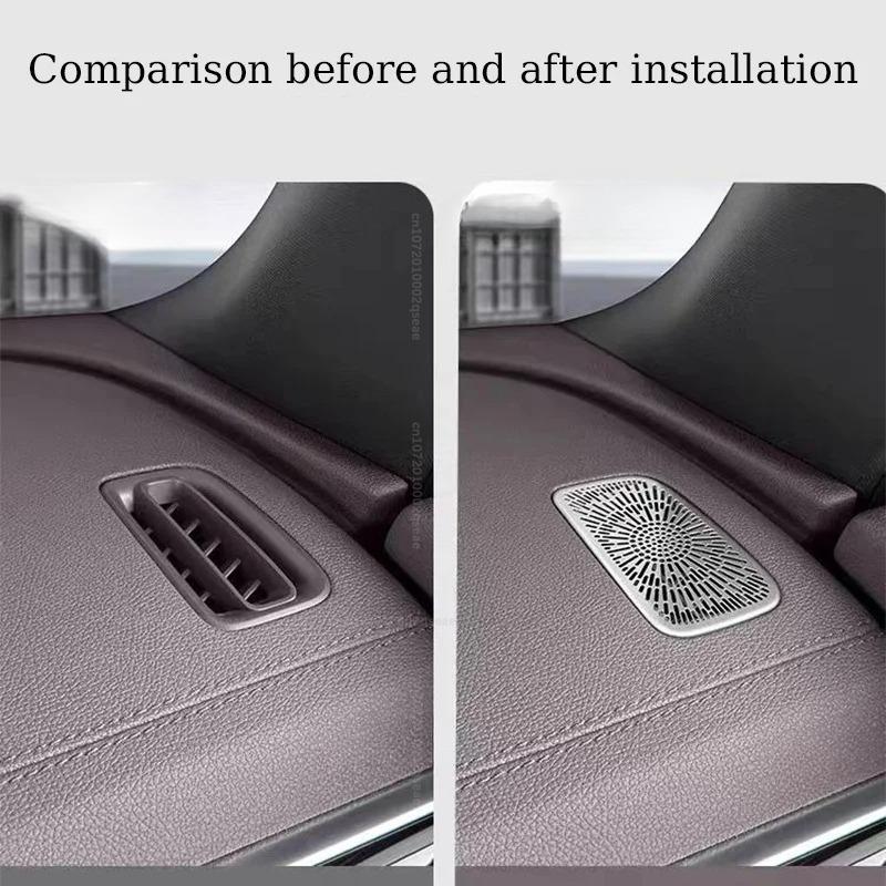 For BYD Song Plus DM-i EV 2024 2025 2026 Car Dust Cover for Air Outlet Instrument Panel Air Outlet Modification Stainless