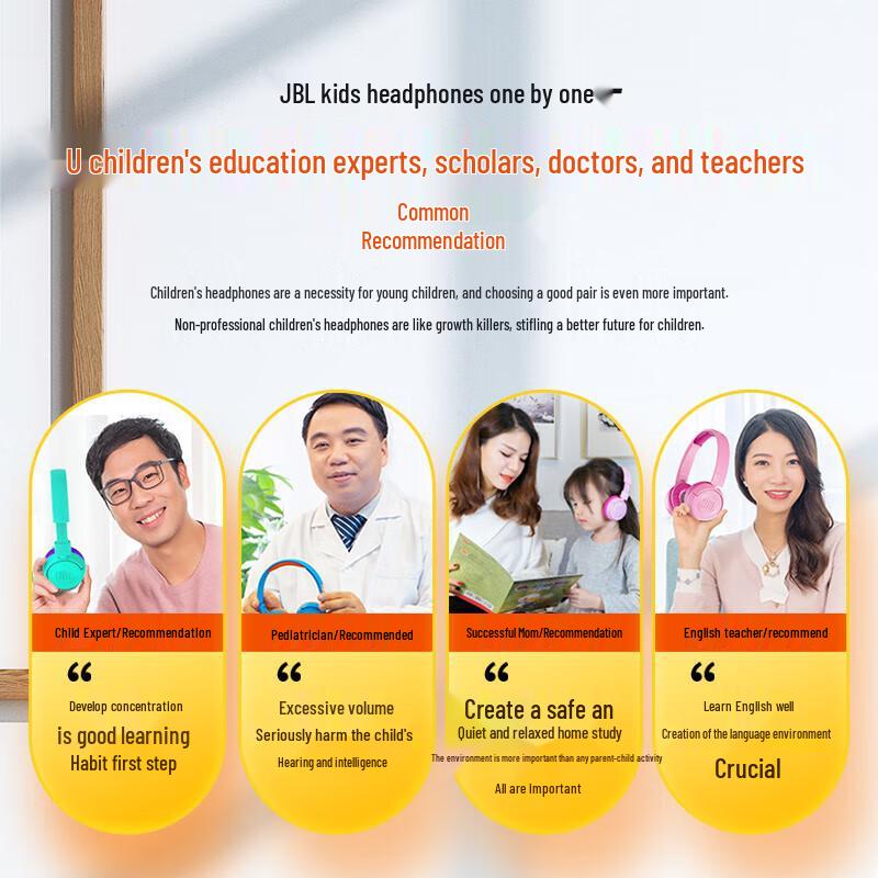 JBL JR460NC Kids Over-Ear Active Noise Cancelling Bluetooth Headphones