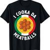 Meatball Graphic Costume Italian Chef Foodie Protein Lover T-Shirt